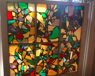 window made of melted treasure chest