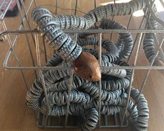 SOLD. Snake made of bottle caps. Some people have a lot of time!