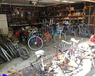 Can you believe all the bikes?