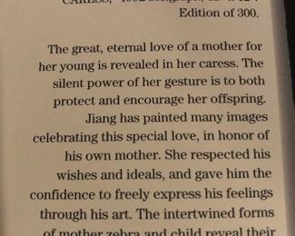 CARESS serigraph by Jiang