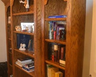 3 piece oak bookshelves