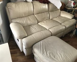 Pleather Sofa with recliners $ 260.00