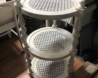 White Cane End / Display Table $ 38.00