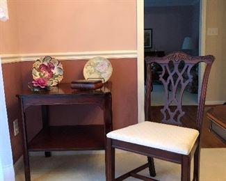 One of five dining chairs, one host chair