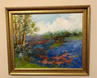 Oil on canvas, signed...beautiful colors!