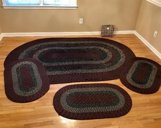Nice collection of woven oval rugs