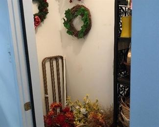 Great silk flowers and wreaths