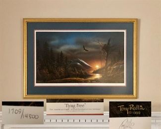 ‘Flying Free’ A Limited Edition by Terry Redlin 1990 Signed and numbered: 1709/14500