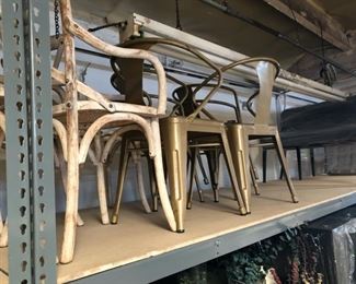 Chairs, including outdoor and indoor chairs, from shabby chic to modern metal chairs.