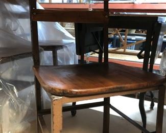 A schoolhouse style chair