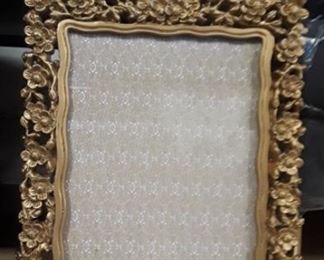 Rococo style gold photo frame