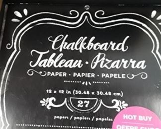 Chalkboard paper