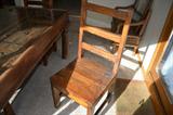 This is a Tibetan chair that matches the table.
