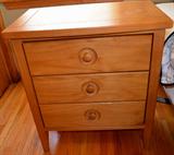 Two piece matching set.  Nightstand and armoire.  Matches lovely with the cart as well.