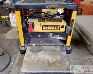 5218: DeWalt 12 1/2" Thickness Planar
Model no. DW733. 120v. Easy carry handles and fold out guide table