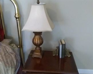 Drop leaf night stand side table