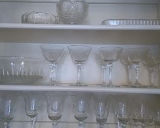 Etched glassware