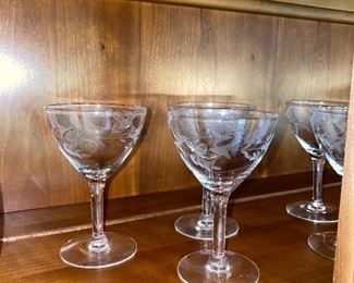 CRYSTAL ETCHED STEMWARE