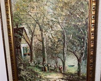 OIL ON CANVAS PAINTING SIGNED