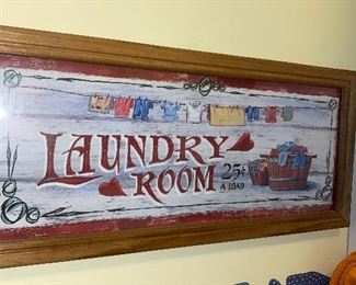 LAUNDRY ROOM FRAMED PICTURE
