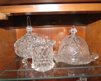 BEAUTIFUL CANDY DISHES AND BUTTER DISHES.