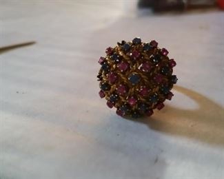 18k ruby,saph 11.66g $400.