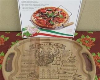 Pizza Stone Set & Turkey Board