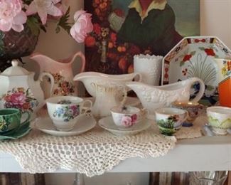 Gorgeous teapots and teacups and Kramers