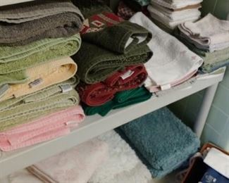 Lots of towels and other linens