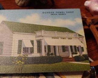 Dundee towel shop postcard Griffin Georgia