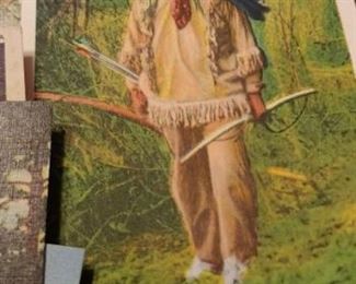 Vintage Cherokee Indian vintage linen postcards