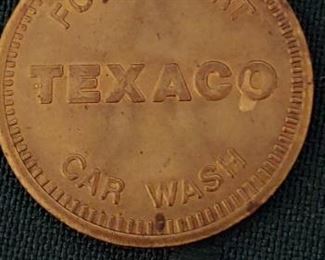 Vintage Texico Food Mart car wash token