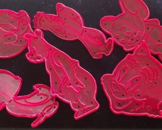 1956 Hanna-Barbera cartoon character cookie cutters