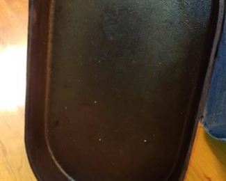Vintage cast-iron fish pan