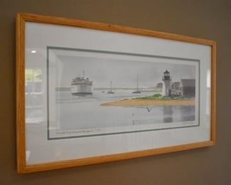 Limited edition Nantucket print, signed Kennedy