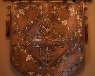Leather wall hanging