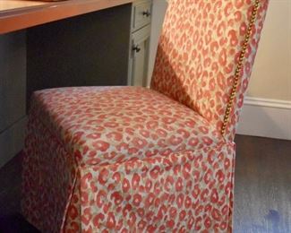 Upholstered parson's chair