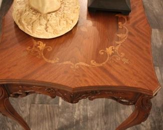 Inlaid French rosewood stand