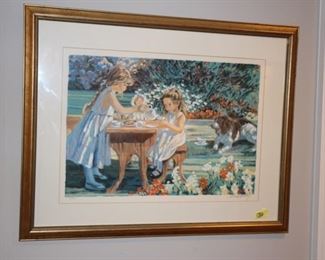 Corinne Hartley signed & numbered lithograph