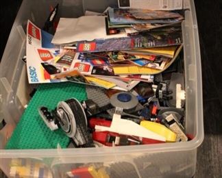 Tub full of assorted Legos