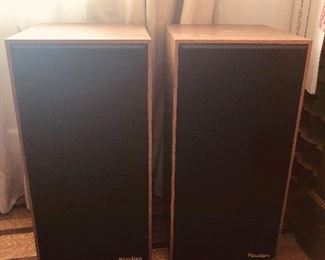 Pair of Paradigm Model 3se speakers with sequential serial numbers (each is 19.5” tall)