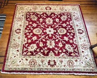 Square Oriental rug (62” x 62”), 100% wool