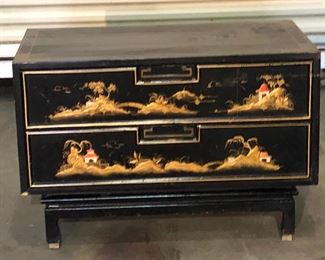 SL3022: Oriental Black Inlaid 2 Drawer Chest Local Pickup https://www.ebay.com/itm/113945996062