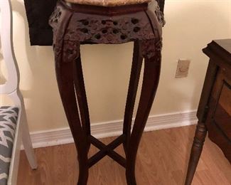 BN129: Tall Marble Top Wooden Oriental Plant Stand Local Pickup https://www.ebay.com/itm/123947878778