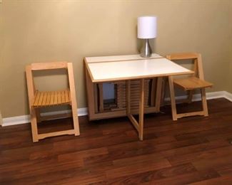 CT0067: Vintage Folding Table with 4 hideaway chairs Local Pickup https://www.ebay.com/itm/113945919385