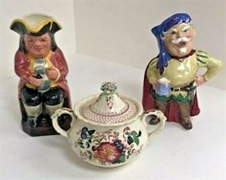 DG21: LOT of 3 Mason’s Ironstone, Staffordshire Viking figure, Ridgway Top 3pcs https://www.ebay.com/itm/113945939002
