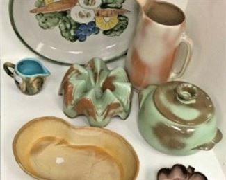 DG29: 6 PCS- LG Louisville pottery tray, 4 PCS Frankoma,1 pc Dryden LOCAL PICKUP https://www.ebay.com/itm/123960418132