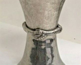 DG31: Michael Armas silver plated hands clutched tall vase https://www.ebay.com/itm/123960417416
