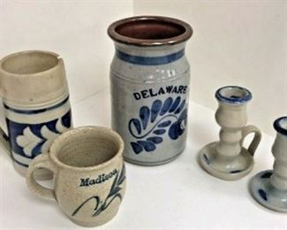 DG33: FIVE pieces of American stoneware pottery LOCAL PICKUP https://www.ebay.com/itm/113945926817