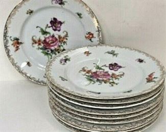 DG43: Nice group of TEN German porcelain salad plates after Dresden LOCAL PICKUP https://www.ebay.com/itm/123960413993